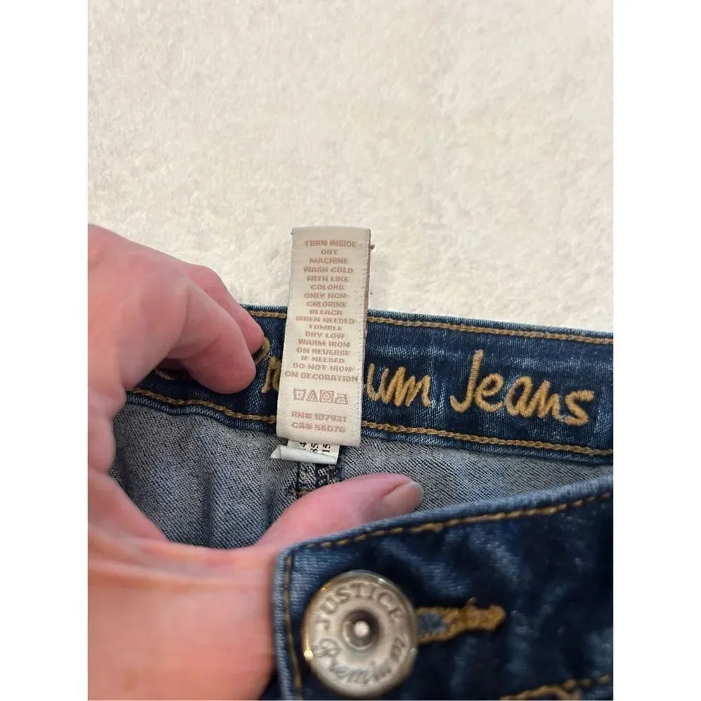 Justice Premium jeans size 16R shorts 5 pocket